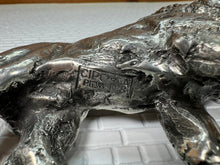Load image into Gallery viewer, Dollhouse Miniatures ~  Vintage Artisan Pewter Lion Statue
