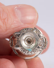 Load image into Gallery viewer, Dollhouse Miniature ~ Sterling Silver Wine Cooler with Bottle - Lee Lefkowitz Collection
