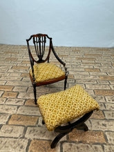 Load image into Gallery viewer, Artisan Geoff Wonnacott Handmade 2 Piece Chair &amp; Ottoman Set
