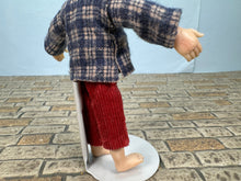 Load image into Gallery viewer, Dollhouse Miniature ~ Artisan Hand Sculpted Barefoot Boy Red Hair
