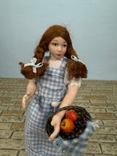 Load image into Gallery viewer, Dollhouse Miniature ~ Artisan Handmade Porcelain Doll Dorothy Wizard Of Oz
