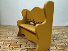 Load image into Gallery viewer, Dollhouse Miniature ~ Artisan Handmade Hand Painted Entryway Bench
