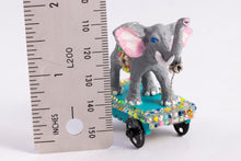 Load image into Gallery viewer, Artisan Hand Painted Elephant Pull Toy
