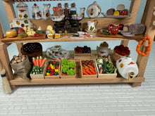 Load image into Gallery viewer, Dollhouse Miniature ~ Decorated Farmers Market Display Reutter Porcelain Germany
