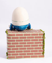 Load image into Gallery viewer, Handmade Porcelain Humpty Dumpty Doll with Brick Wall
