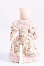 Load image into Gallery viewer, Handmade Porcelain Female Pig Doll in Dress
