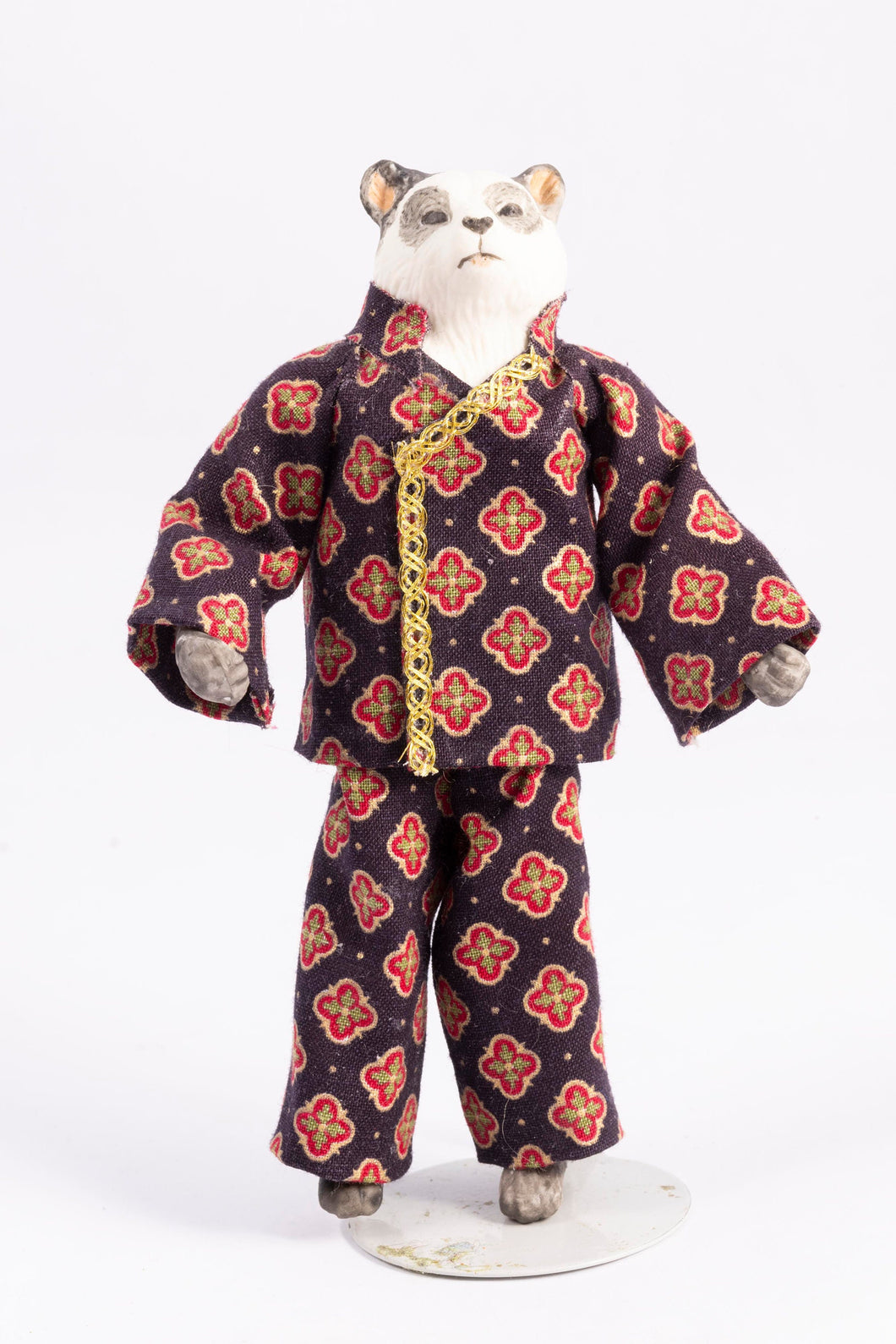 Handmade Anthropomorphic Doll in Asian Outfit