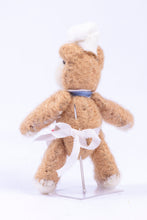 Load image into Gallery viewer, Dollhouse Miniature ~ Handmade Teddy Bear As a Chef Stuffed Animal Toy - From Ursula Sauerberg Estate
