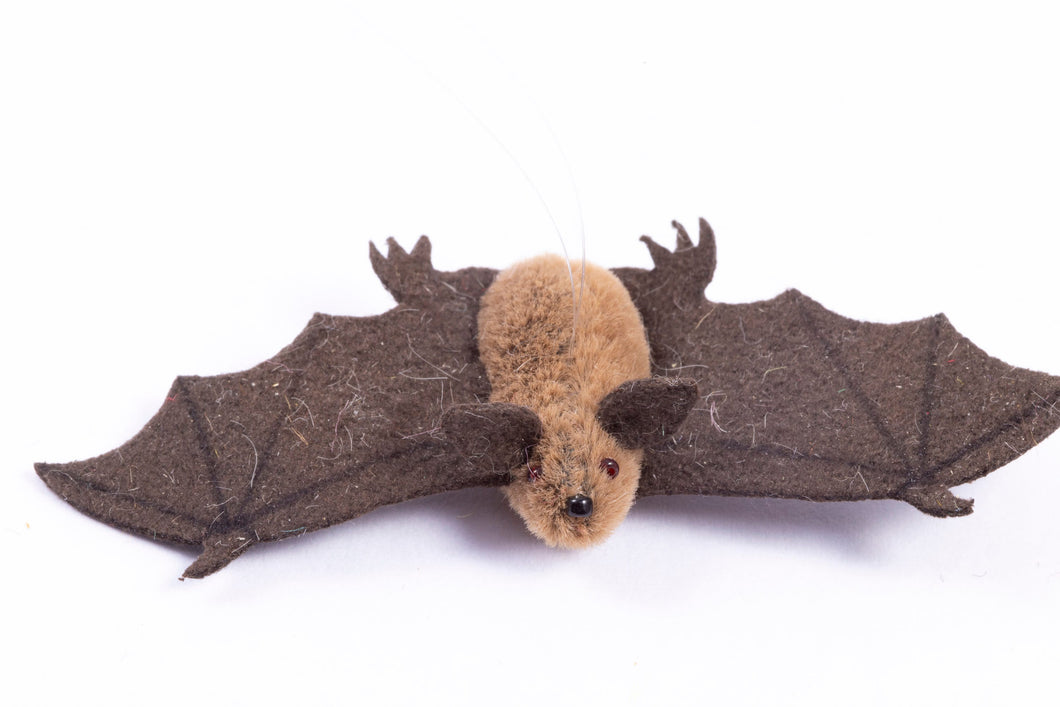 Dollhouse Miniature ~ Handmade Stuffed Animal Bat - From Ursula Sauerberg Estate