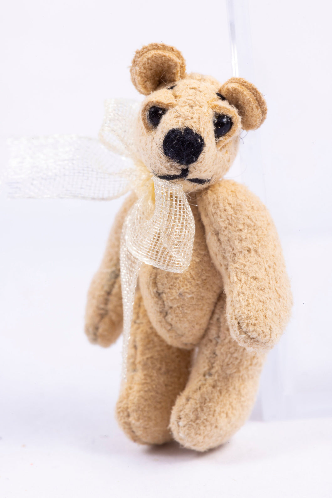 Dollhouse Miniature ~ Little Cream Colored Teddy Bear - From Ursula Sauerberg Estate