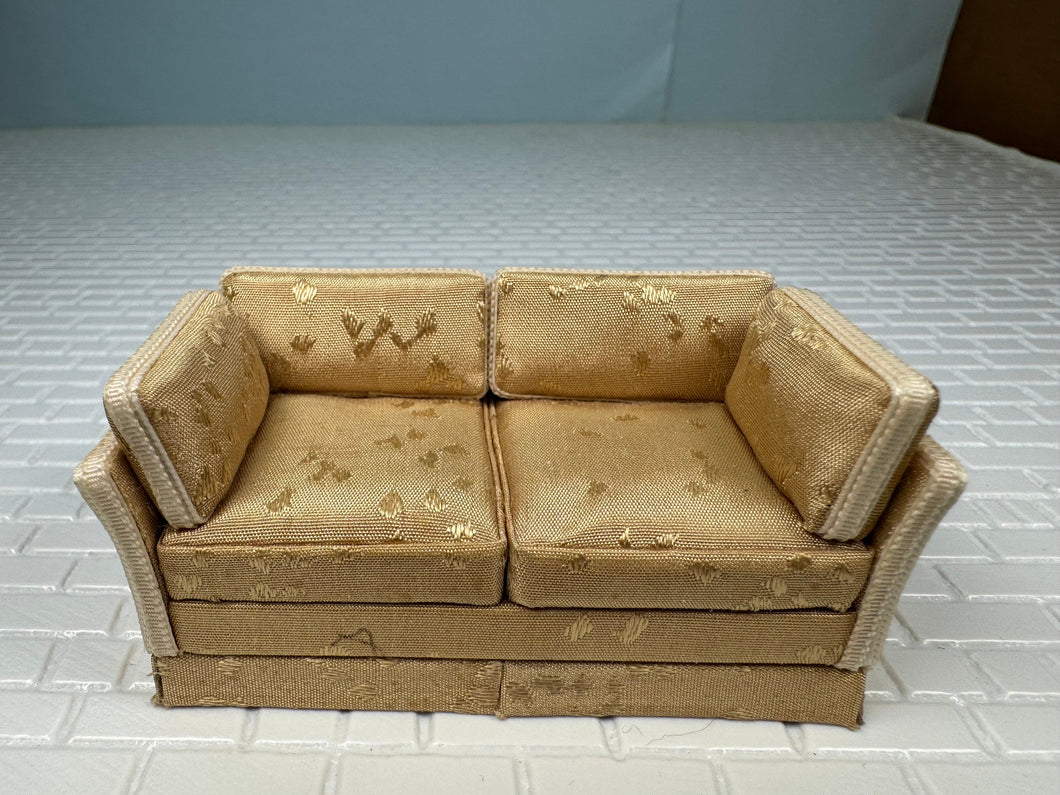 Dollhouse Miniature - Half Scale Love Seat Couch by Judee Williamson