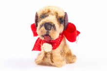 Load image into Gallery viewer, Dollhouse Miniature ~ Handmade Stuffed Animal Dog - From Ursula Sauerberg Estate
