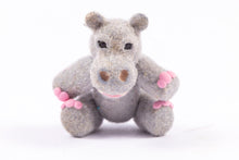 Load image into Gallery viewer, Dollhouse Miniature ~ Lori Hall Hippo Stuffed Animal - From Ursula Sauerberg Estate
