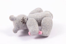 Load image into Gallery viewer, Dollhouse Miniature ~ Lori Hall Hippo Stuffed Animal - From Ursula Sauerberg Estate
