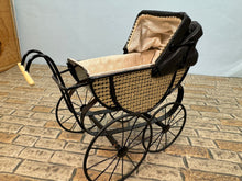 Load image into Gallery viewer, Vintage Artisan CYR Handmade Metal Carriage Stroller Made In England
