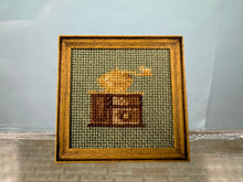 Load image into Gallery viewer, Dollhouse Miniature ~ Artisan Leslie Pinkston Signed Needlepoint Coffee Grinder
