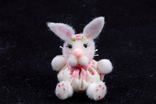Load image into Gallery viewer, Dollhouse Miniature ~ Handmade Fluffy Bunny Rabbit - From Ursula Sauerberg Estate
