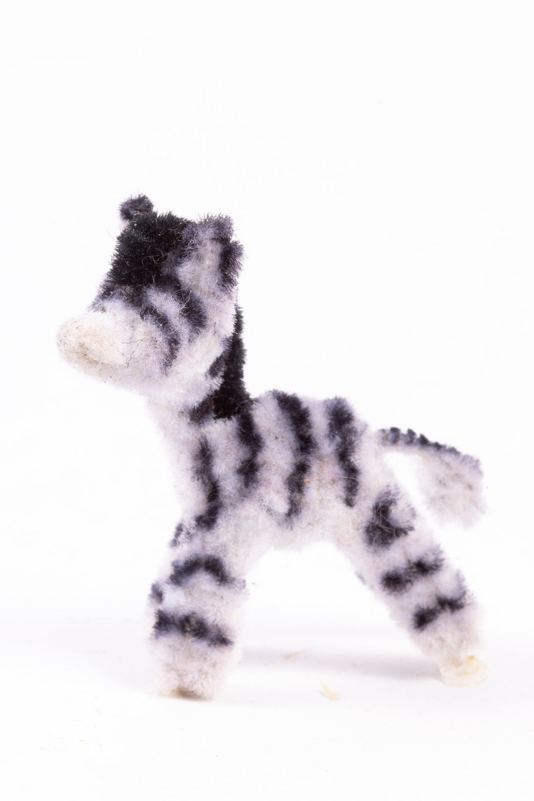 Handmade Pipe Cleaner Zebra Doll - From Ursula Sauerberg Estate