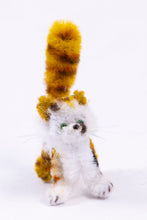 Load image into Gallery viewer, Handmade Pipe Cleaner Striped Cat - From Ursula Sauerberg Estate
