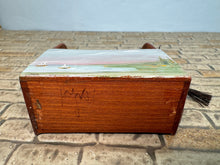 Load image into Gallery viewer, Vintage 1976 Artisan George Hoffman Signed OOAK Handpainted Firewood Chest
