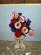 Load image into Gallery viewer, Vintage Artisan Flowers In Vince Stapleton Handmade Dolphin Planter
