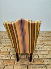 Load image into Gallery viewer, Vintage Artisan Signed Beautiful Handmade Wing Back Chair

