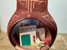 Load image into Gallery viewer, Dollhouse Miniature ~ Artisan Handmade Southwestern Pottery Roombox House
