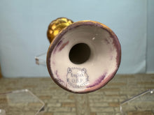Load image into Gallery viewer, Dollhouse Miniature ~ Artisan Rachel Mundy Handmade Porcelain Gold Jardiniere Planter UK
