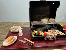 Load image into Gallery viewer, Dollhouse Miniature ~ Decorated Outdoor BBQ Grill Reutter Porcelain Germany
