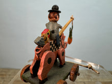 Load image into Gallery viewer, Dollhouse Miniature ~ Vintage Artisan Cheryl Hollis 1983 Handmade Pig Toy
