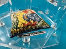 Load image into Gallery viewer, Dollhouse Miniature ~ Artisan Hong McKinsey Handmade Needlepoint Monkey Pillow
