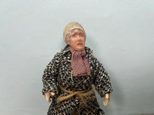 Load image into Gallery viewer, Dollhouse Miniature ~ Sculpted Marcia Backstrom Vagabond Wanderer Elderly Doll
