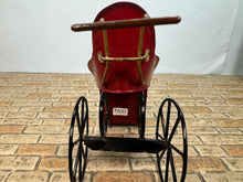 Load image into Gallery viewer, Dollhouse Miniature ~ Vintage Artisan CYR Handmade Metal Stroller / Carriage Made In England
