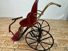 Load image into Gallery viewer, Dollhouse Miniature ~ Vintage Artisan CYR Handmade Metal Stroller / Carriage Made In England
