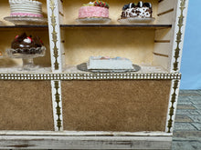 Load image into Gallery viewer, Dollhouse Miniature ~ Artisan Carol Smith Handmade Decorated Bakery Display Case Handmade Cakes Deserts
