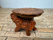 Load image into Gallery viewer, Dollhouse Miniature ~ Artisan Handmade Elephant Wicker Table Signed
