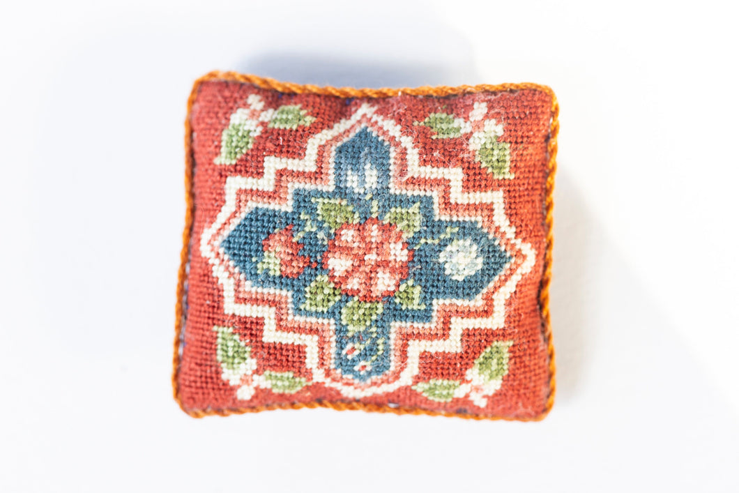 Needlepoint Pillow with Nice Design - Ursula Sauerberg Estate