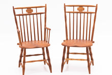 Load image into Gallery viewer, Dollhouse Miniature ~ Pair of William Clinger Bamboo Chairs
