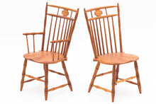 Load image into Gallery viewer, Dollhouse Miniature ~ Pair of William Clinger Bamboo Chairs
