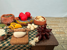 Load image into Gallery viewer, Dollhouse Miniature ~ Artisan Handmade Taco Prep Table Mexican Food
