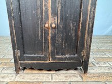 Load image into Gallery viewer, Dollhouse Miniature ~ Artisan Barbara Vajnar - Bubba&#39;s Handmade Distressed Black Kitchen Pantry
