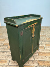 Load image into Gallery viewer, Dollhouse Miniature ~ Artisan Barbara Vajnar - Bubba&#39;s Handmade Distressed Dark Green Kitchen Pantry
