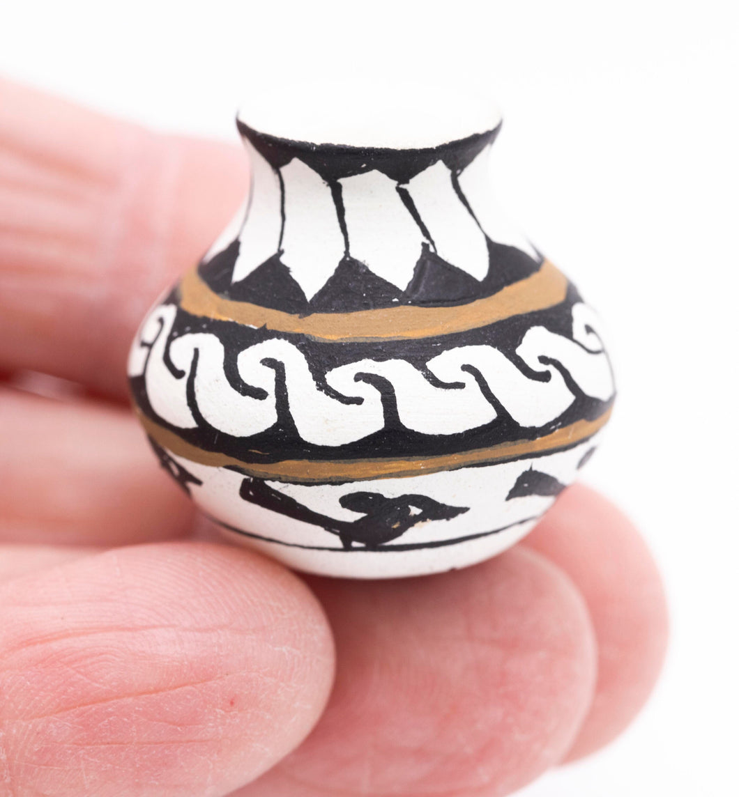 Dollhouse Miniature ~ Gloria Bogulas Hand Painted Southwestern Pottery Vase