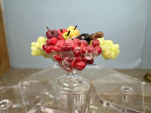 Load image into Gallery viewer, Dollhouse Miniature ~ Artisan Handmade Fruit &amp; Wine Bowl Grapes
