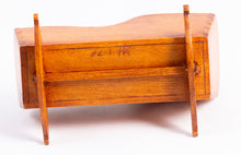 Load image into Gallery viewer, Dollhouse Miniature ~ George Hoffman Baby Rocking Cradle
