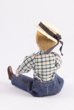 Load image into Gallery viewer, Dollhouse Miniature ~ Old Fashioned Young Boy in Hat
