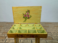 Load image into Gallery viewer, Dollhouse Miniature ~ Artisan Handmade Hand Painted Jewelry Table Case
