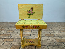 Load image into Gallery viewer, Dollhouse Miniature ~ Artisan Handmade Hand Painted Jewelry Table Case
