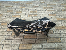 Load image into Gallery viewer, Dollhouse Miniature ~ Vintage Artisan 1979 Handmade Signed Marble Outdoor Bench
