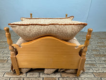 Load image into Gallery viewer, Dollhouse Miniature ~ Signed Artisan Handmade Decorated Zebra Bed
